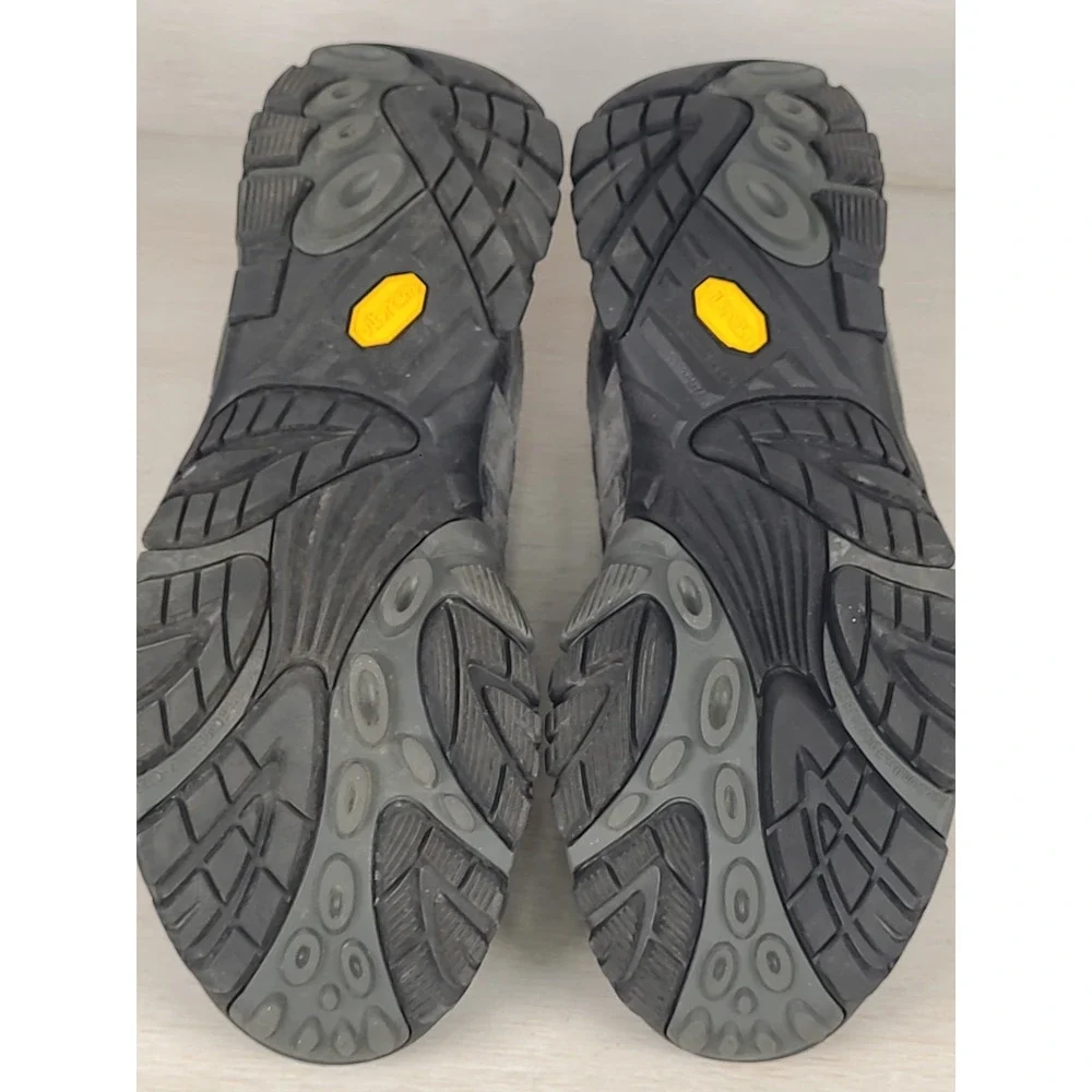 Merrell Moab 2 Vent Mens Sz 11 Hiking Shoes Grey Black Suede Vibram J06011